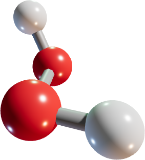 3D structure of H2O2
